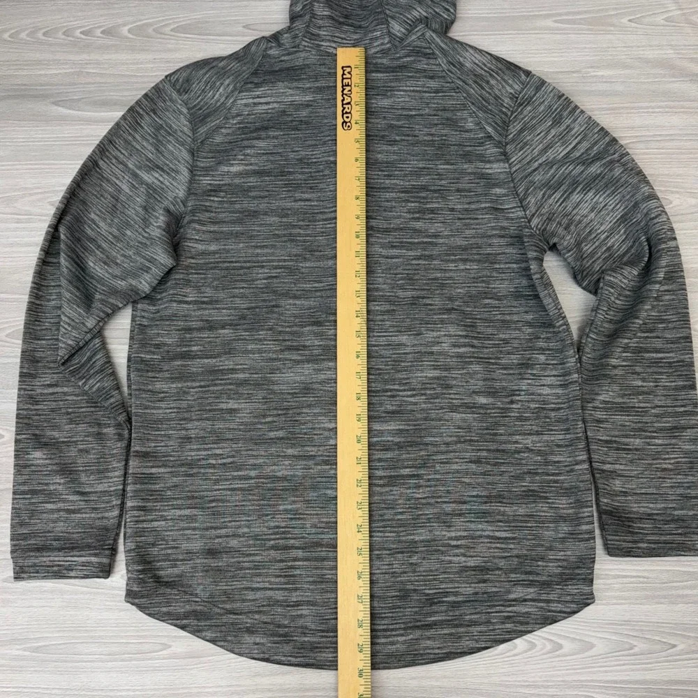 Nike Dri-FIT Mens Full Zip Hoodie Grey Space Dye‎ AH7596-050 M